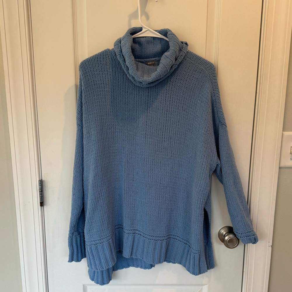 Aerie Blue Turtleneck Sweater